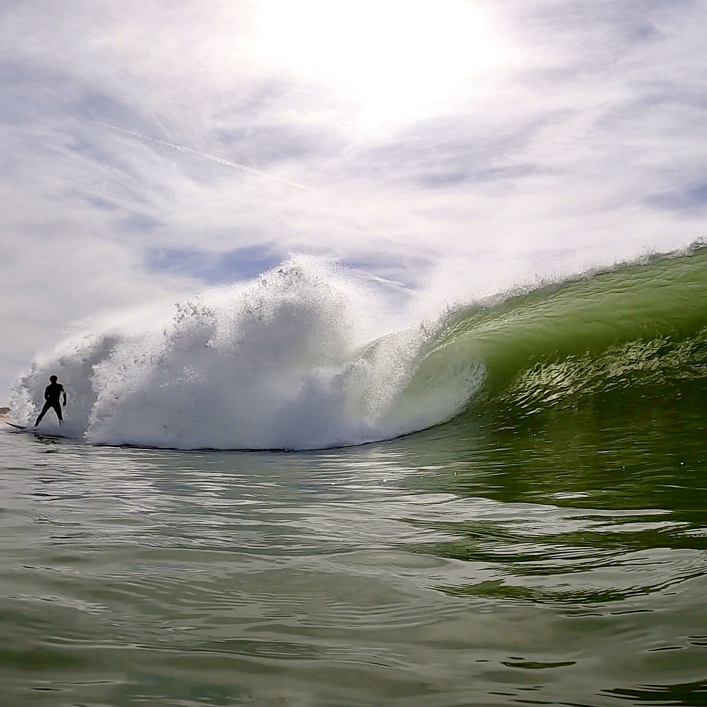 Big wave breaking, Portugal
